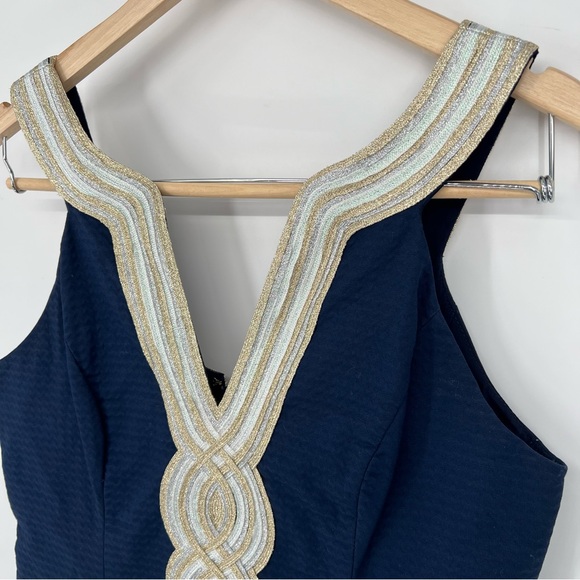 Lilly Pulitzer Valli Shift True Navy Dress‎ Size 6 - Picture 8 of 14